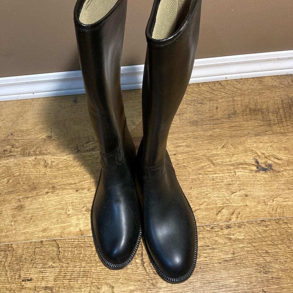 Aigle Tall Black “Start” Equestrian/Rain Boots